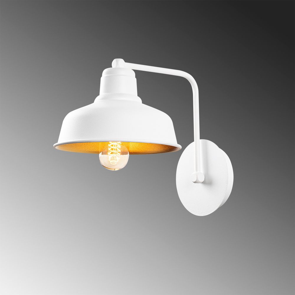 Berceste - 181WHITE-A Bijela Zidna Lampa slika 4