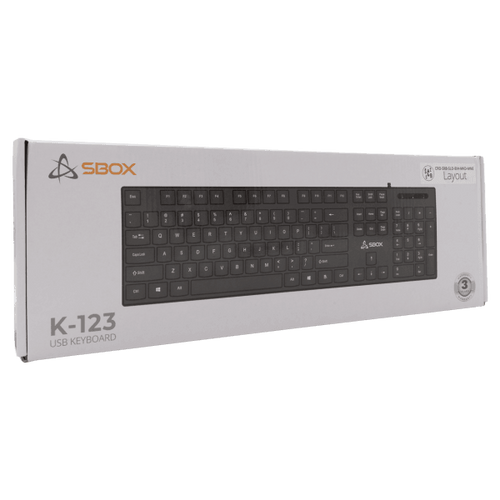 S BOX K 123 Tastatura, USB, SR, 104 tastera slika 5