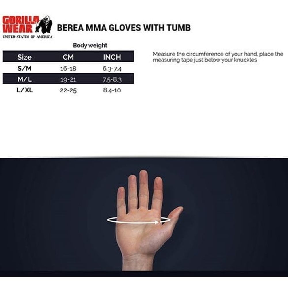Gorilla Wear BEREA MMA Rukavice slika 6