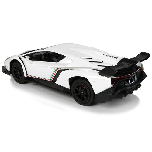 Licencirani auto na daljinsko upravljanje Lamborghini Veneno 2.4 G sa efektima - bijeli slika 4