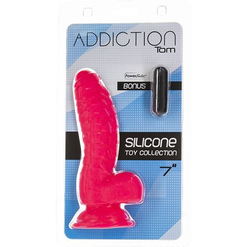 Dildo Addiction - Tom, 18 cm, svijetlo crveni slika 3