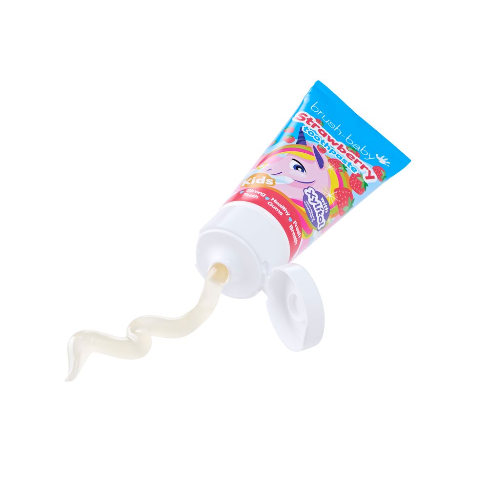 Brush-Baby Dječija pasta za zube sa okusom jagode 50ml - Strawberry slika 3
