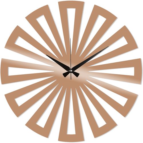Wallity Ukrasni metalni zidni sat, Metal Wall Clock 7 - Copper slika 2