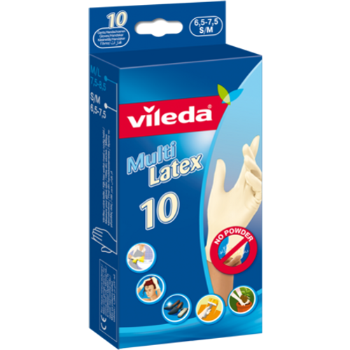 Vileda Rukavice jednokratne Multi latex 10/1 M/L slika 1