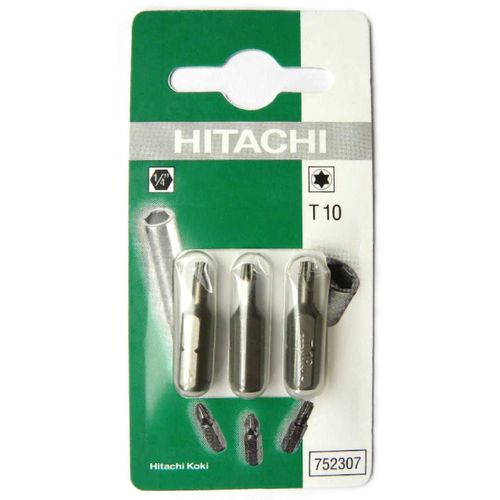 HiKOKI Set bitova 752307 T10 1/4” Torx (3/1) slika 1