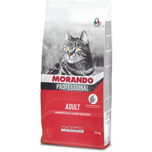 Morando Cat   Croquettes Adult Govedina i Piletina 15kg slika 1