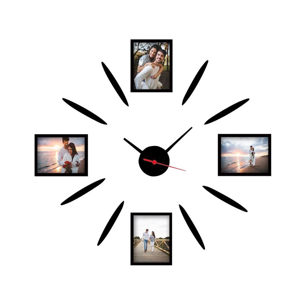 Decorative mdf clock SCS06, colour: multicolor slika 2