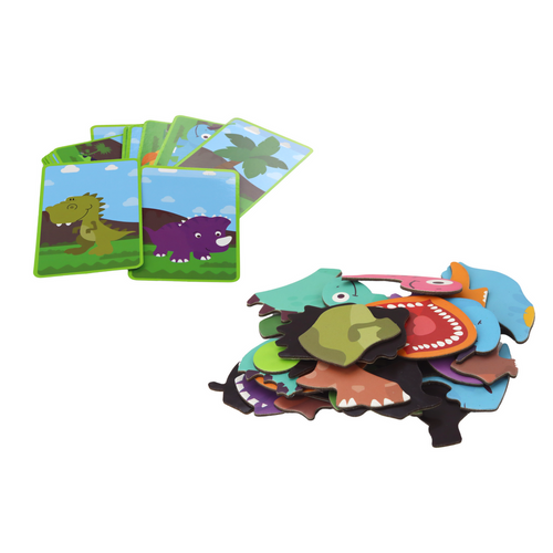 Magnetna knjiga slagalica - Dinosauri Puzzle kartice - 64 dijela slika 3