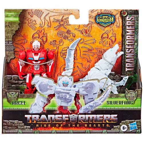 Transformers Rise of the Beasts Beast Alliance Combiner Arcee &#38; Silverfang figure 13cm slika 2