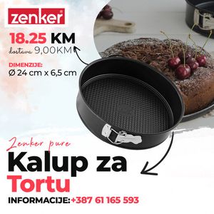 Zenker Pure Kalup za tortu 24x6.5 cm