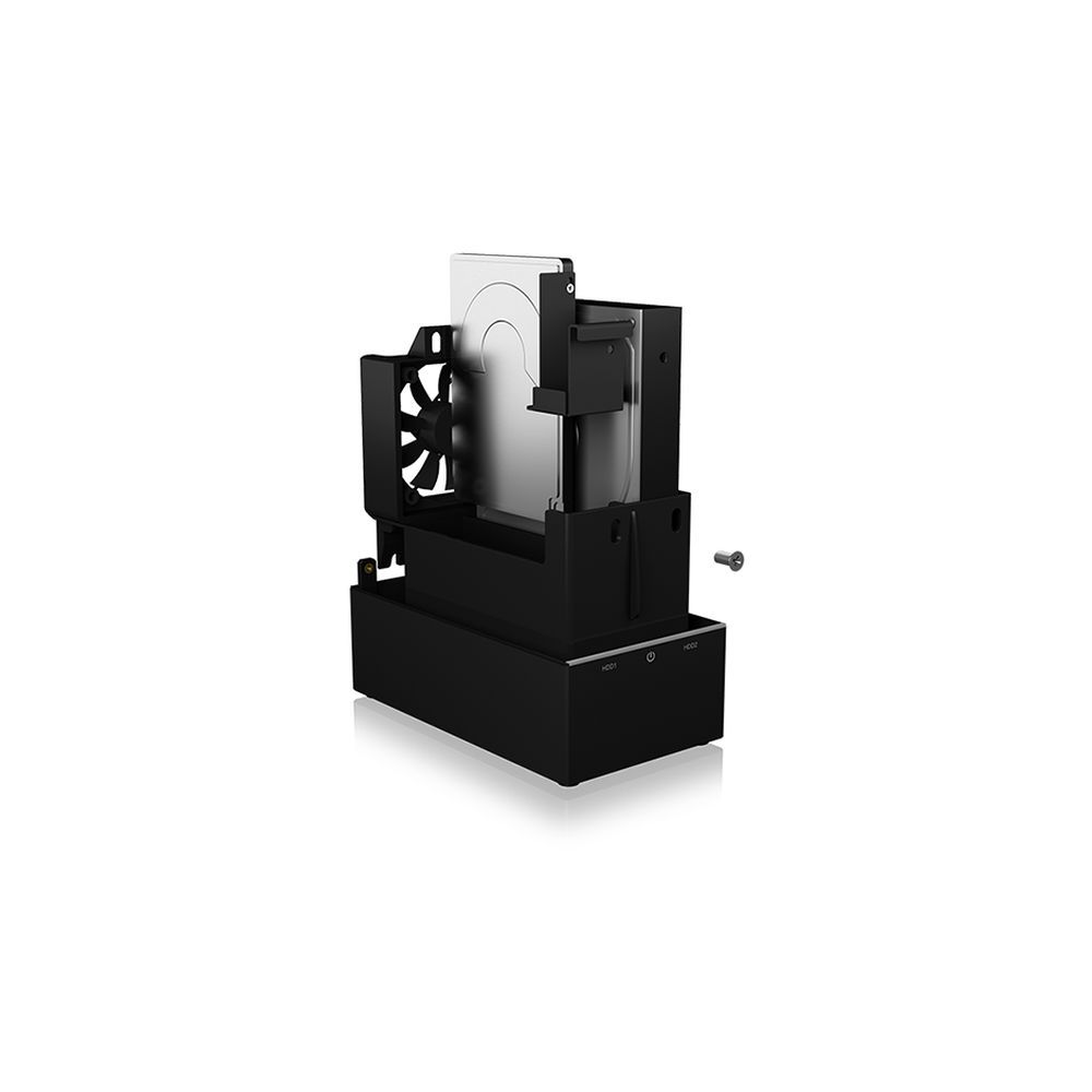 Eksterno kućište ICY BOX IB-RD3621-C31, 2x 3.5" SATA HDD, USB-C 3.1 Gen 2, RAID 0/1, single, large, crno slika 5