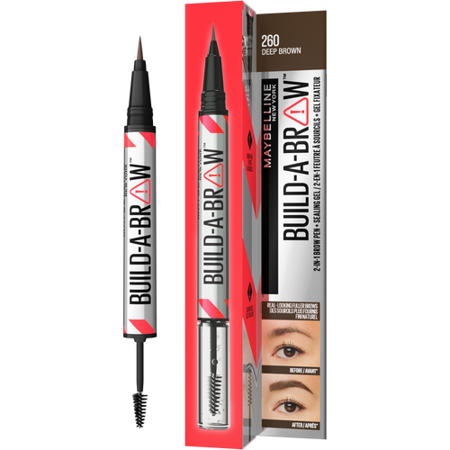 Maybelline New York Build-A-Brow 2 u 1 olovka za obrve i gel za fiksiranje 260 deep brown slika 3