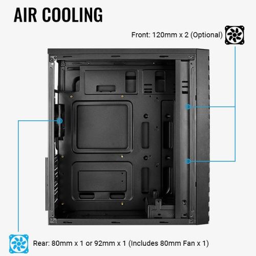 Kuciste AEROCOOL Streak-G-BK-v1 ACCM-PV19013.11 slika 5