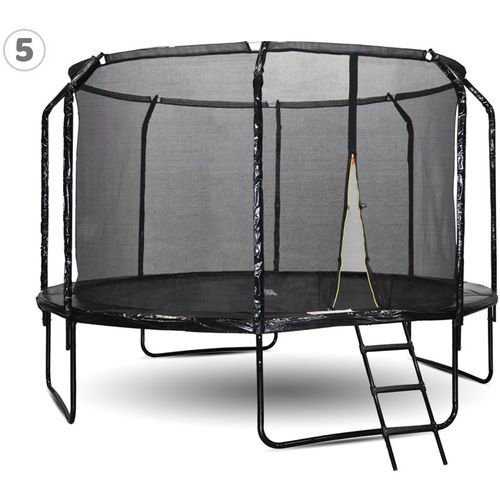 Trampolin SKYFLYER 366 cm - crni slika 13