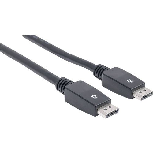 Manhattan DisplayPort priključni kabel DisplayPort utikač, DisplayPort utikač 7.50 m crna 354127 zaštićen s folijom, UL certificiran, Ultra HD (4K) HDMI, pozlaćeni kontakti DisplayPort kabel slika 2