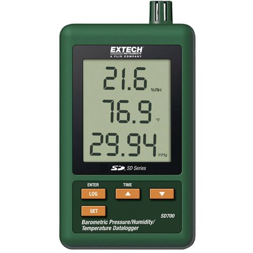 Extech SD700 višenamjenski uređaj za pohranu podataka  Mjerena veličina temperatura, tlak zraka, vlaga 0 do +50 °C 10 do 90 % rF 10 - 1100 hPa slika 4