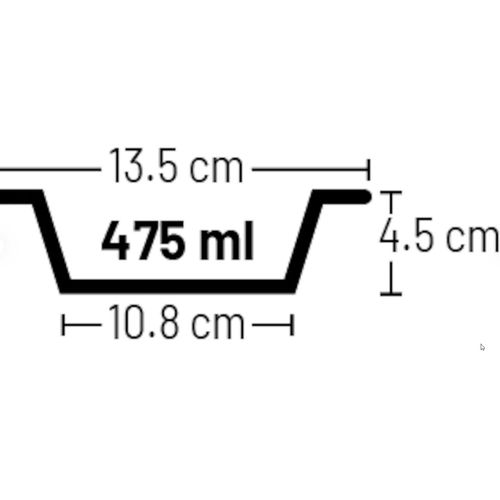 Posuda za hranu i vodu Ezra, okrugla, crna, 475ml slika 2