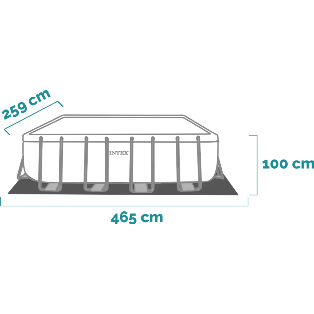 Intex bazen sa metalnom konstrukcijom Prism Frame 400 x 200 x 100 cm 26788NP slika 8