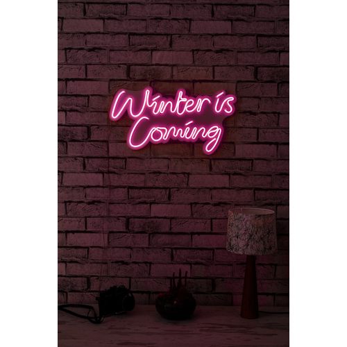 Wallity Ukrasna plastična LED rasvjeta, Winter is Coming - Pink slika 2