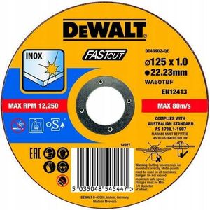 DeWalt rezna ploča za metal 125x1,0mm