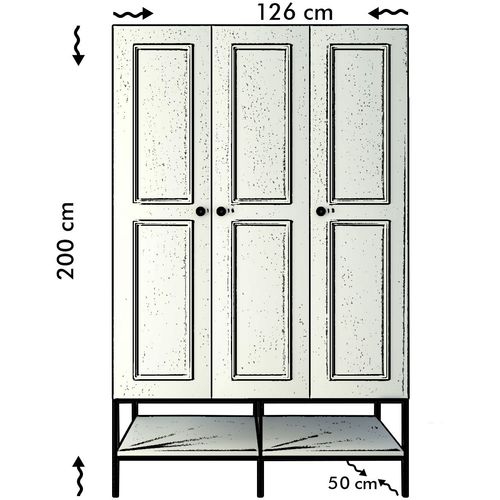 Woody Fashion Garderoba, Martin 3 - White slika 9