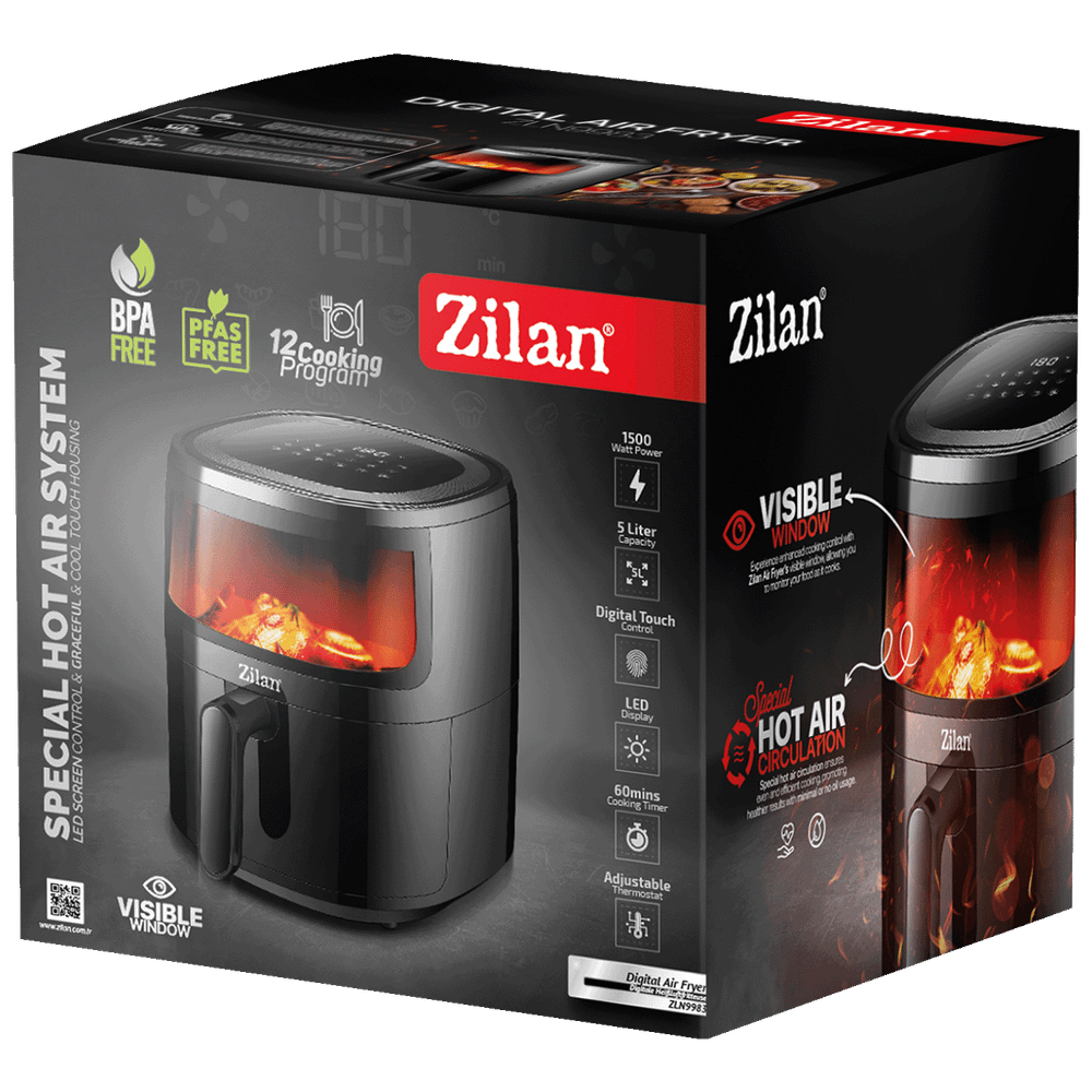Zilan Friteza na vrući zrak, 1500 W, zapremina posude 5 lit. - ZLN9983 slika 4