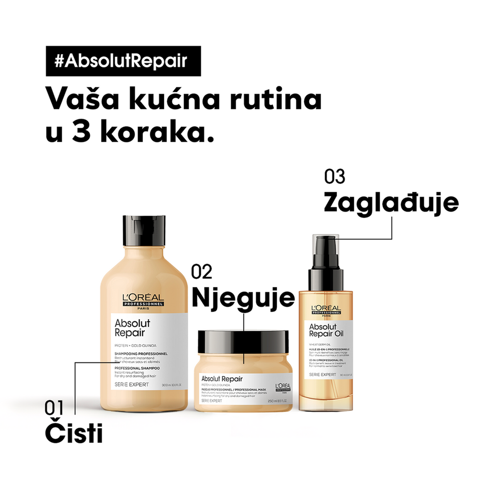 L'Oreal Professionnel Maska za jako oštećenu kosu Absolut Repair - 250 ml slika 8
