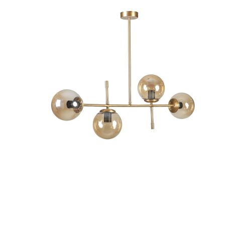 Favori 4 Lü Eskitme Bal Camlı Avize Gold Chandelier slika 2