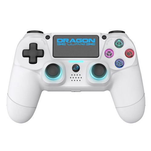 DRAGONWAR DRAGON SHOCK 4 WIRELESS CONTROLLER WHITE PS4, PC, MOBILE slika 1