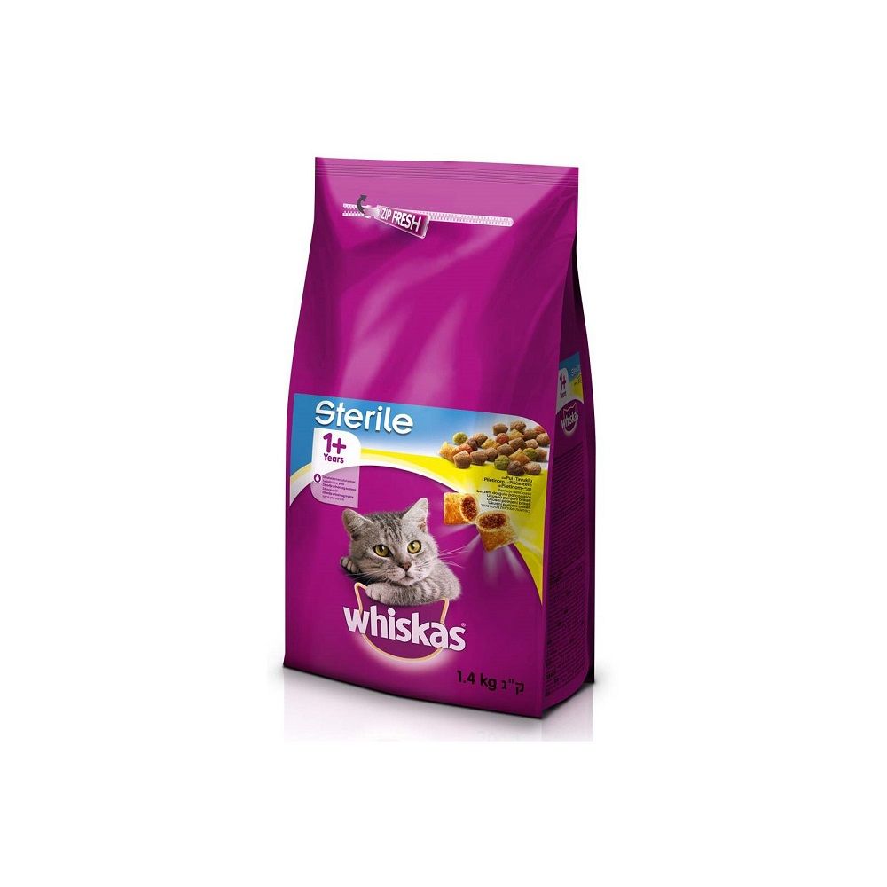Whiskas Sterile 1+ s piletinom 1,4 kg slika 1