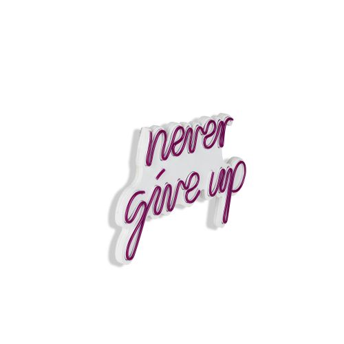 Wallity Ukrasna plastična LED rasvjeta, Never Give Up - Pink slika 7