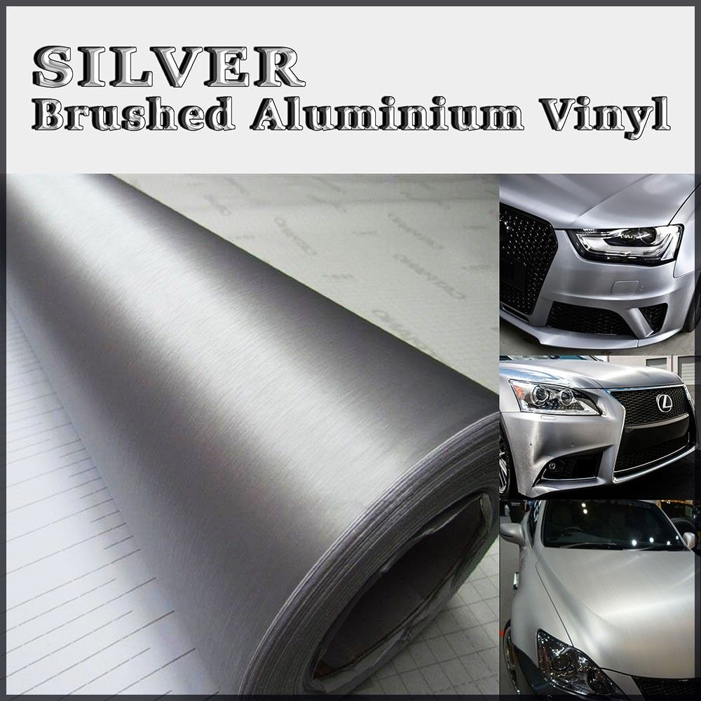 Folija vanjska brushed aluminijum srebrna 1.52x1m slika 1