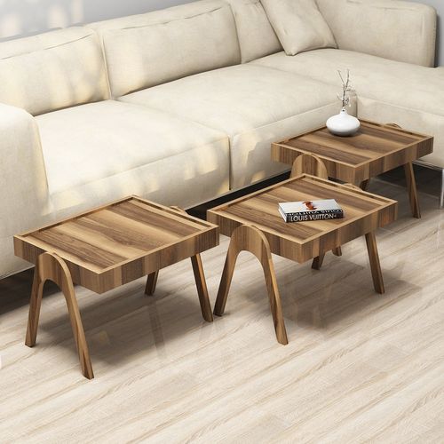 Woody Fashion Set stolića ROMA WALNUT, Roma - Walnut slika 2