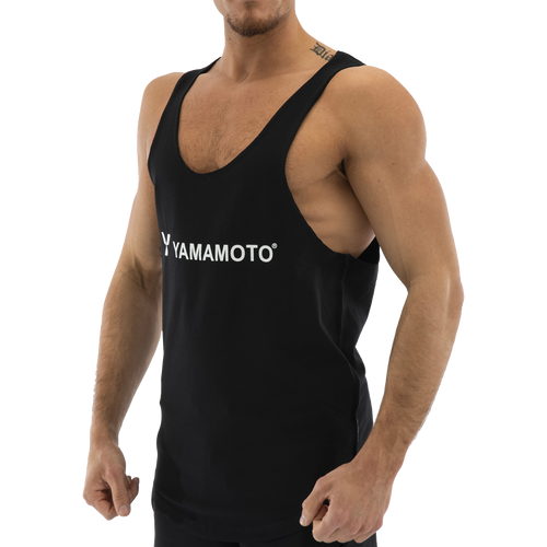 Man Tank Top Wide Shoulder -  L,  Black slika 1