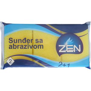 Zen sunđer sa abrazivom  2+1KOM