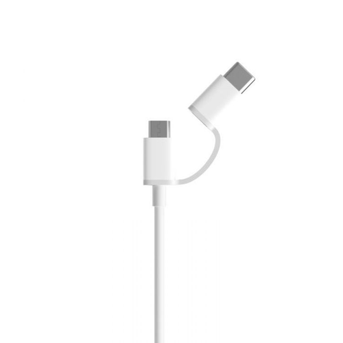 Xiaomi Mi 2-u-1 USB kabel Micro USB to Type C 30cm, bijeli slika 1