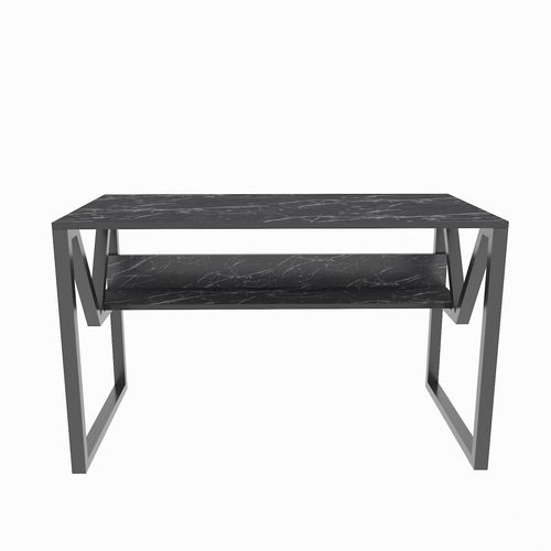 Lona - Marble, Black Black Study Desk slika 5