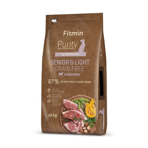 Fitmin Dog Purity Grain Free Senior & Light Jagnjetina, hrana za pse 12kg slika 1