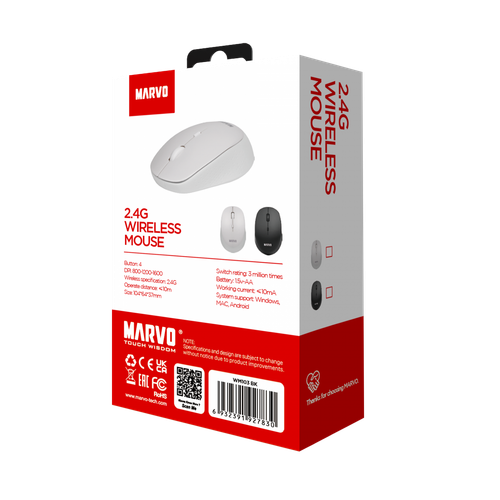 MARVO OFFICE WM103 WH WIRELESS MOUSE slika 2