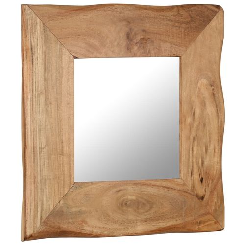 Kozmetičko ogledalo od masivnog bagremovog drva 50 x 50 cm slika 46