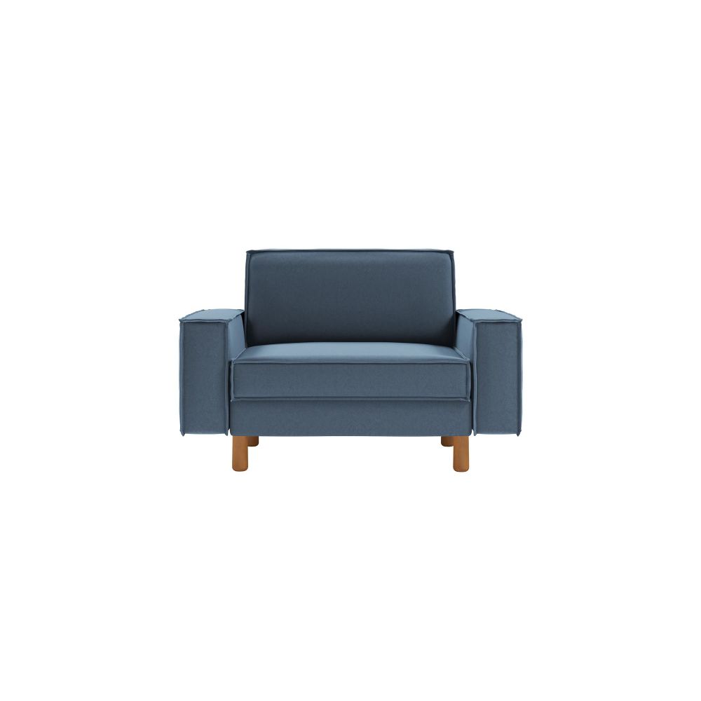 Sofa za Jednu Osobu Sparrow Loveseat - boje: okeanska plava orah slika 2
