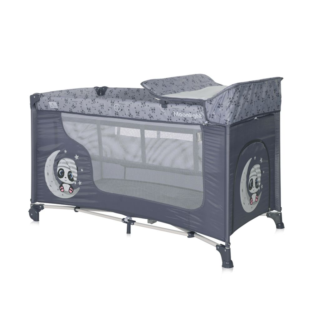 Lorelli Vikend krevetac Moonlight, Cool Grey Pandas - 2 Nivoa slika 1