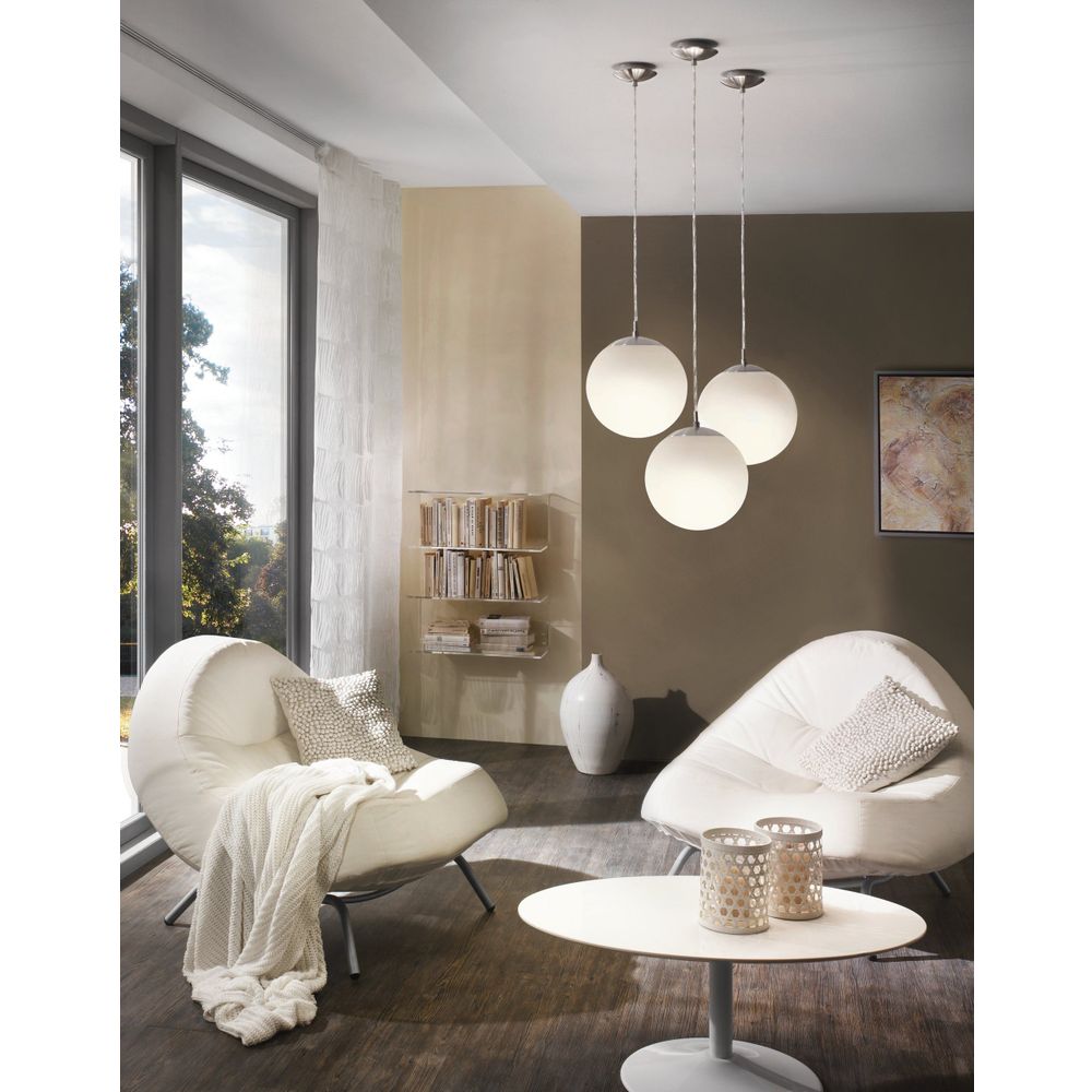 Eglo Rondo visilica/1 e27 ¤300 nikl/mat/opal  slika 2