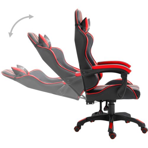 Igraća stolica od umjetne kože crvena slika 33