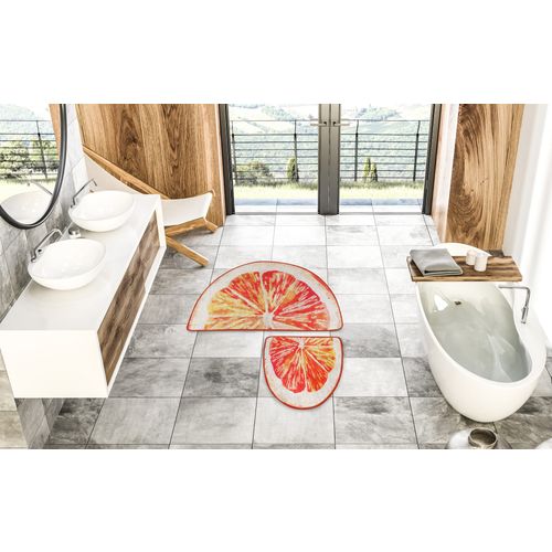 Greyfurt Djt Multicolor Bathmat Set (2 Pieces) slika 1