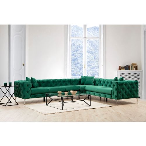 Atelier Del Sofa Kutna garnitura, zelena, Como Left - Green slika 1