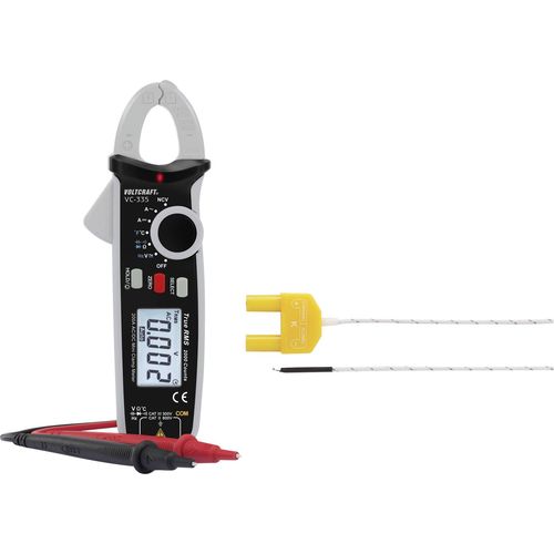 VOLTCRAFT VC-335 strujne stezaljke Kalibriran po (ISO) digitalni  CAT II 600 V, CAT III 300 V Zaslon (brojevi): 2000 slika 6