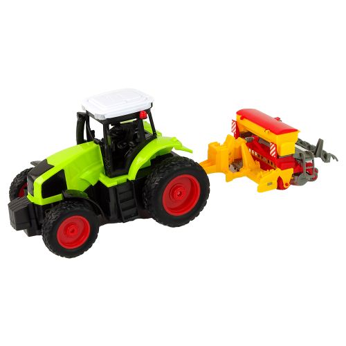 Traktor s balirkom na daljinsko upravljanje R/C 1:16 - zeleno/žuti slika 2