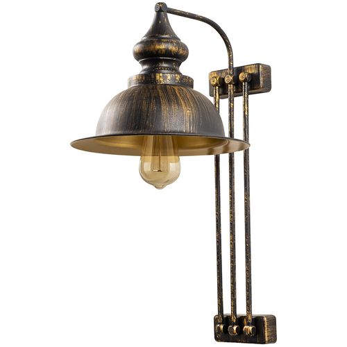Opviq Zidna lampa SALAM antique, metal, 28 x 32 cm, visina 53 cm, promjer sjenila 28 cm, E27 40 W, Sağlam - 3743 slika 1