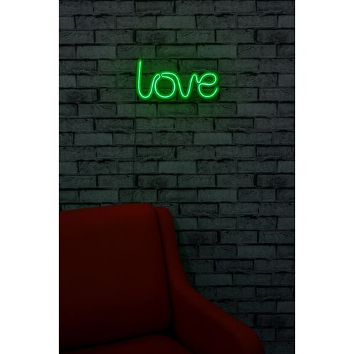 Wallity Ukrasna plastična LED rasvjeta, Love - Green slika 12